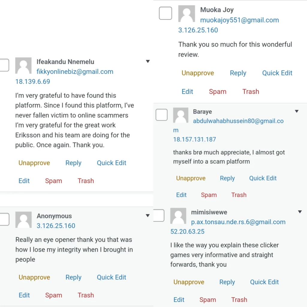 What our readers are saying