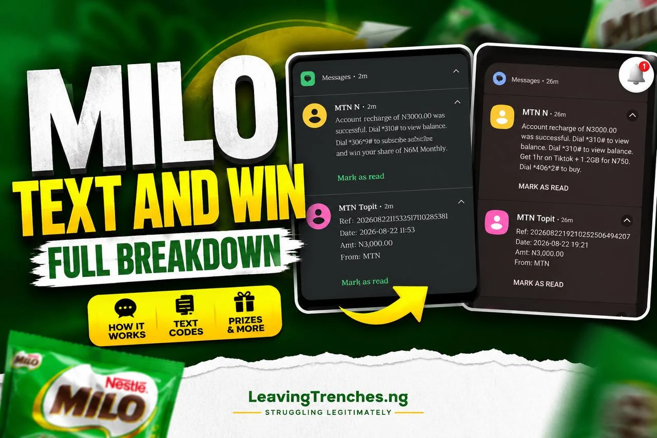 How Milo text and win promo works