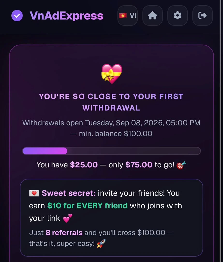 VnAdExpress fixed payment date 